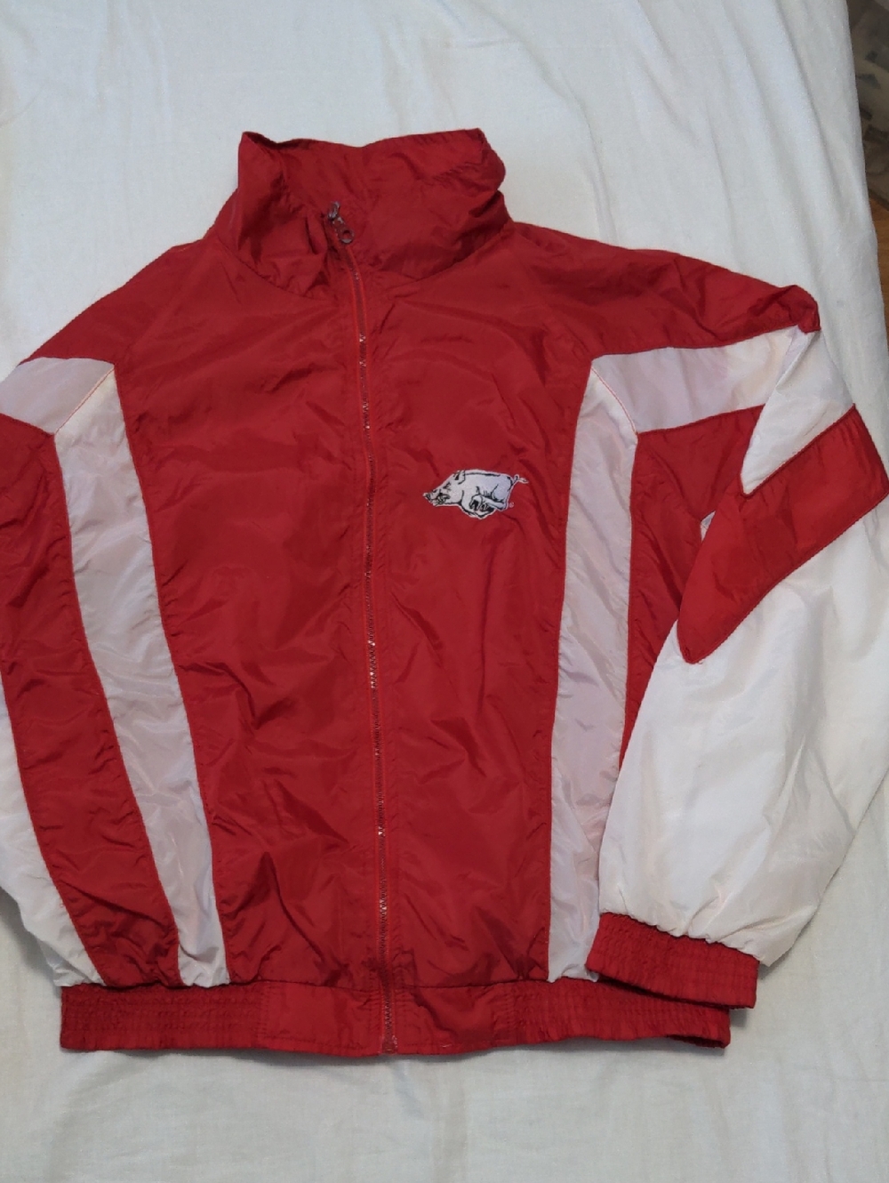 Vintage Team Apparel Arkansas Razorbacks Windbreaker Size L